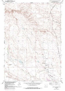 7.5' Topo Map of the Lookout Butte SW, WY Quadrangle