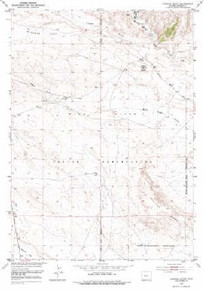 7.5' Topo Map of the Lookout Butte, WY Quadrangle