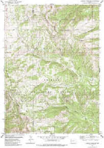 7.5' Topo Map of the Lookout Mountain, WY Quadrangle