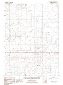 7.5' Topo Map of the Lost Creek Butte NW, WY Quadrangle