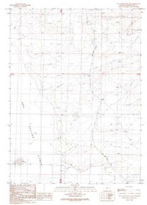 7.5' Topo Map of the Lost Creek Butte SW, WY Quadrangle