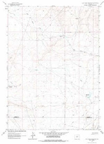 7.5' Topo Map of the Lost Creek Reservoir, WY Quadrangle