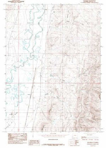 7.5' Topo Map of the Beckwith, WY Quadrangle