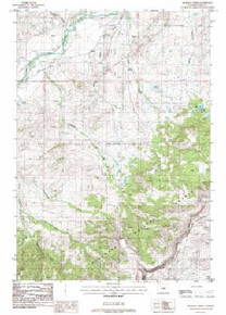7.5' Topo Map of the Belknap Creek, WY Quadrangle