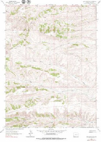 7.5' Topo Map of the Bell Butte NE, WY Quadrangle