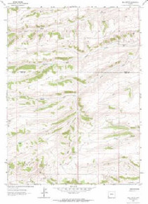 7.5' Topo Map of the Bell Butte, WY Quadrangle