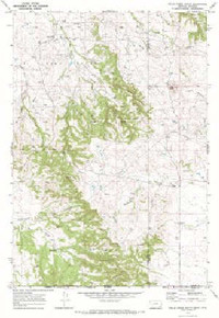 7.5' Topo Map of the Belle Creek South, MT Quadrangle