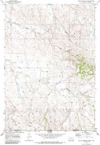7.5' Topo Map of the Belle Creek SW, MT Quadrangle