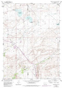 7.5' Topo Map of the Bengough Hill, WY Quadrangle