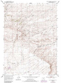 7.5' Topo Map of the Benton Basin NE, WY Quadrangle