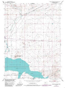 7.5' Topo Map of the Benton Basin SW, WY Quadrangle