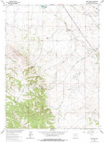 7.5' Topo Map of the Best Ranch, WY Quadrangle