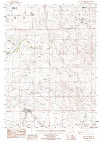 7.5' Topo Map of the Betty Reservoir, WY Quadrangle