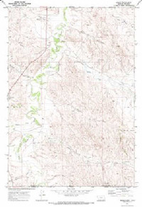 7.5' Topo Map of the Biddle, MT Quadrangle