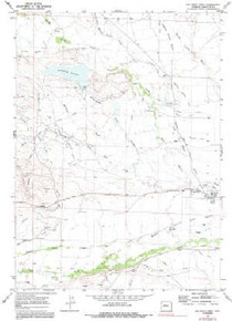 7.5' Topo Map of the Big Piney West, WY Quadrangle
