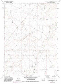 7.5' Topo Map of the Big Sandy Reservoir SE, WY Quadrangle