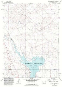 7.5' Topo Map of the Big Sandy Reservoir, WY Quadrangle