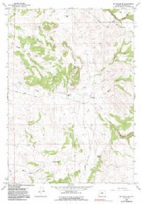 7.5' Topo Map of the Big Trails NE, WY Quadrangle