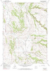 7.5' Topo Map of the Big Trails, WY Quadrangle
