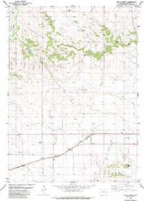 7.5' Topo Map of the Bills Creek, WY Quadrangle