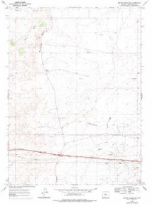 7.5' Topo Map of the Bitter Creek NE, WY Quadrangle