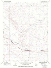 7.5' Topo Map of the Bitter Creek NW, WY Quadrangle