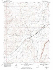 7.5' Topo Map of the Bitter Creek, WY Quadrangle