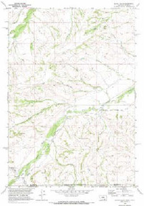 7.5' Topo Map of the Black Gulch, MT Quadrangle