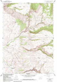 7.5' Topo Map of the Black Mountain, WY Quadrangle