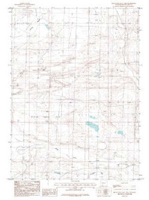 7.5' Topo Map of the Black Rock Flat East, WY Quadrangle