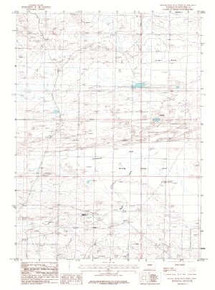 7.5' Topo Map of the Black Rock Flat West, WY Quadrangle