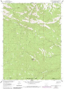 7.5' Topo Map of the Blackhall Mountain, WY Quadrangle