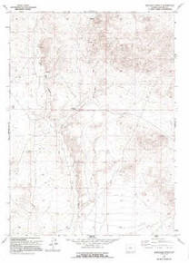 7.5' Topo Map of the Blackjack Ranch, WY Quadrangle
