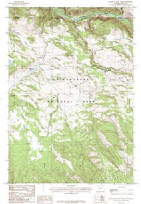 7.5' Topo Map of the Blacktail Deer Creek, WY Quadrangle