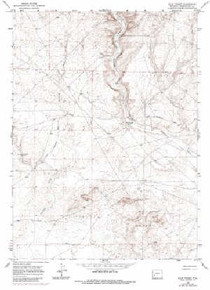 7.5' Topo Map of the Blue Forest, WY Quadrangle