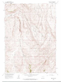7.5' Topo Map of the Blue Hill, WY Quadrangle