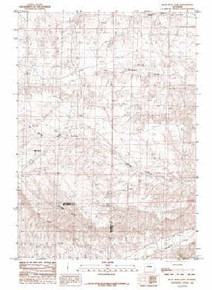 7.5' Topo Map of the Blue Mesa East, WY Quadrangle