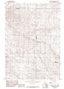 7.5' Topo Map of the Blue Mesa West, WY Quadrangle