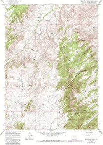 7.5' Topo Map of the Blue Nose Creek, WY Quadrangle