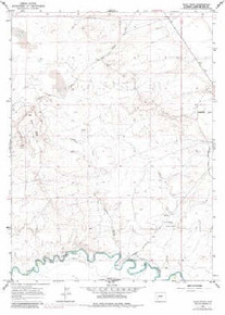 7.5' Topo Map of the Blue Point, WY Quadrangle