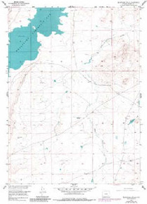 7.5' Topo Map of the Bluegrass Wells, WY Quadrangle