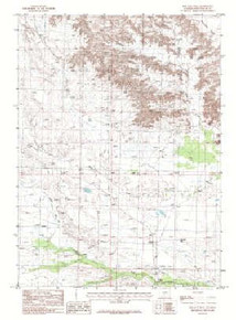7.5' Topo Map of the Bob Jack Well, WY Quadrangle