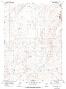 7.5' Topo Map of the Cow Creek Reservoir, WY Quadrangle