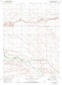 7.5' Topo Map of the Cow Hollow Creek, WY Quadrangle