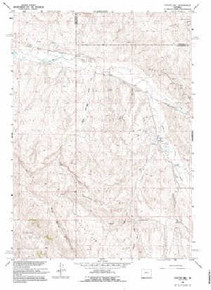 7.5' Topo Map of the Coyote Hill, WY Quadrangle