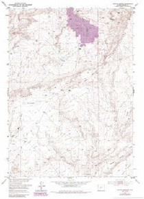 7.5' Topo Map of the Coyote Springs, WY Quadrangle