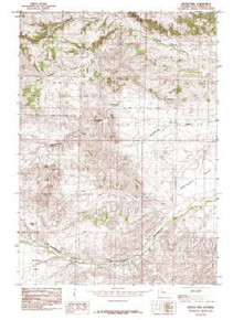 7.5' Topo Map of the Crater Sink, WY Quadrangle