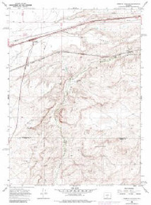 7.5' Topo Map of the Creston Junction, WY Quadrangle