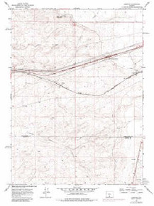 7.5' Topo Map of the Creston, WY Quadrangle