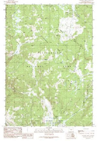 7.5' Topo Map of the Crooked Creek, WY Quadrangle